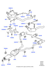 Land Rover Catalytic Converter Range Rover Velar 3.0 P400 4x4 Genuine