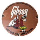 Vintage Gibson Guitars - Popeye Porcelain Gas Station Sign