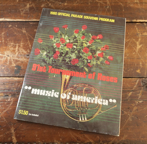 TOURNAMENT OF ROSES 91st 1980 Official Parade Souvenir Program USED