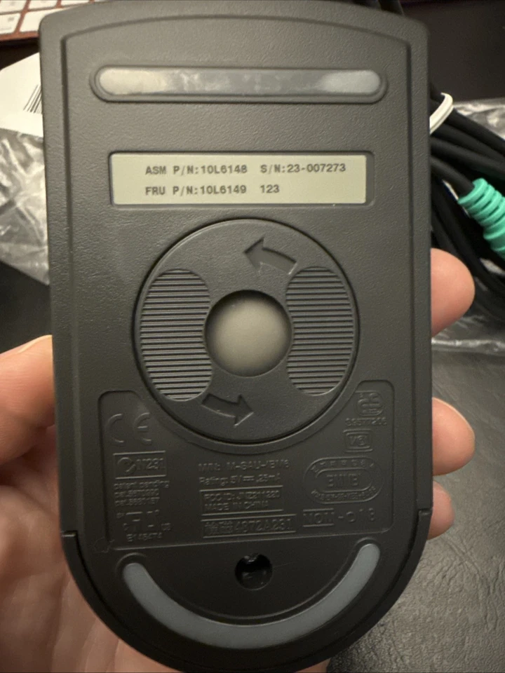 10L6148 10L6149 Mouse MSE/IBM/PS/2 2-Button Mouse - Black M-8AU-IBM8 Rare New - Image 3 of 3