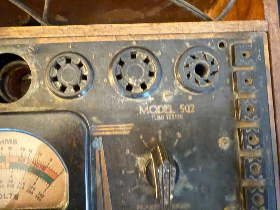 Tubo de ensayo analizador de radio Supreme 1938 de colección modelo 502-solo piezas Foto 4 de 4
