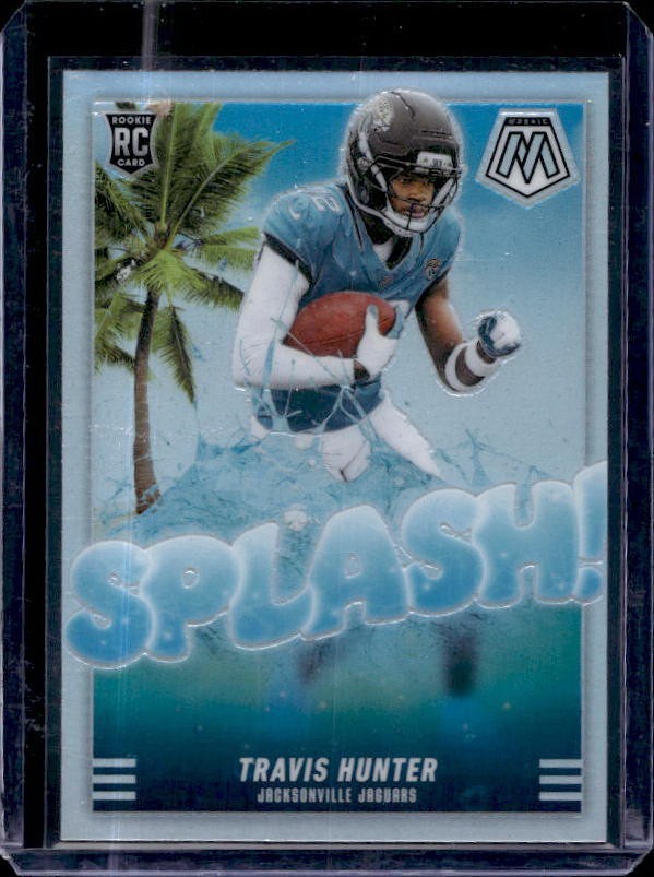 2025 Panini Mosaic #16 Travis Hunter Splash Mosaic Silver