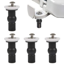 FOCCTS 4 Pack Toilet Seat Fixing Screws Universal Toilet Bolts Kit Expanding