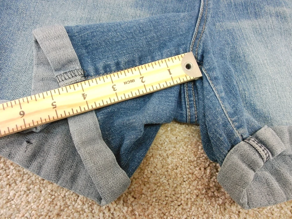 Pantalones cortos vaqueros azules vintage AMERICA talla 12 Foto 3 de 4