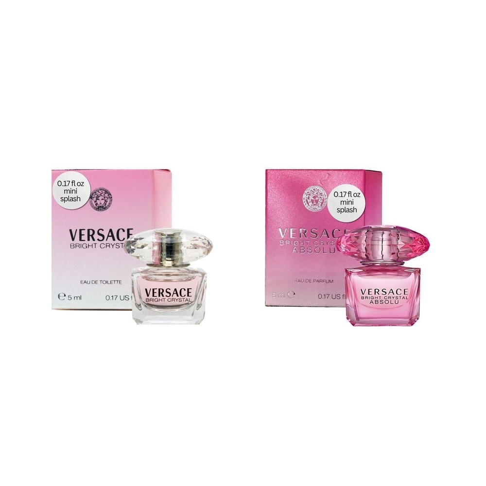 Versace Mini Bright Crystal and Bright Crystal Absolu Set