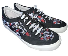 Ground Up Disney Mickey Mouse Men's Lace-Up Skate Canvas Sneakers Size 9.5