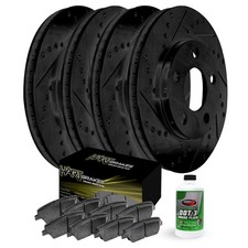 Hart Brakes Front Rear Brakes and Rotors Kit Front Rear Brake Pads Brake Ro...