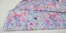 Michael Miller quilt-craft fabric SKETCHBOOK FLORAL white 2 yds (dcx-12393)