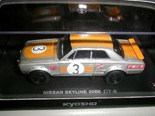 Kyosho 1/43 Nissan Skyline 2000GT-R No.3 Model Car 1972 New