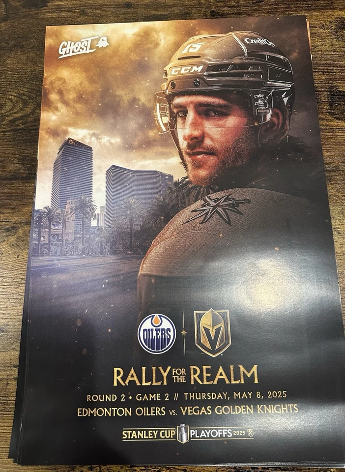 Pósters Vegas Golden Knights vs Edmonton -2025 playoffs ronda 2 juegos 1, 2 y 5 Foto 4 de 4