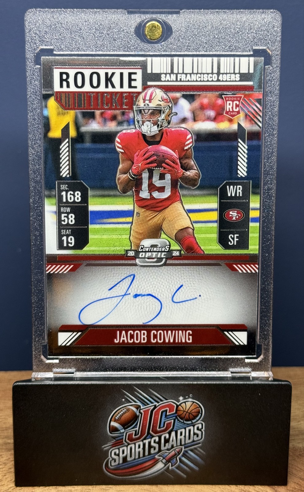 Jacob Cowing Panini Contenders Optic #139 Autograph