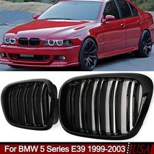 For 5 Series Bmw E39 525i 530i M5 1999-03 2pcs Front Bumper Kidney Grille Grill