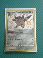 Pokémon TCG Galarian Perrserker Shining Fates SV087/SV122 Holo Shiny Holo Rare