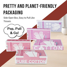 Premium 100 Cotton Gloves  Moisturizing Gloves for Dry Hands  Overnight Sl...