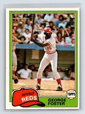 George Foster 1981 Topps #200 - Cincinnati Reds