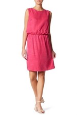 Frnch Sleeveless Lace Back Cowl Neck Cupro Mini Dress Size M