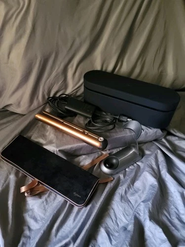 Dyson Corrale Hair Straightener Nickel/Copper (w/Travel Pouch and Storage Case)