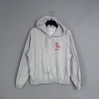 Ole Miss Rebels Hoodie Womens Large Gray NCAA Football Nike Full Zip Sweatshirt