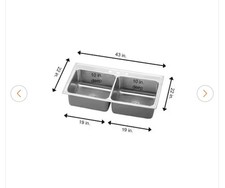 Elkay LR17203 Lustertone Drop In Single Basin Kitchen Sink