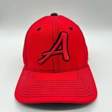 Adidas Hat Men OS Red Snapback Climalite Embroidered A Logo Preowned