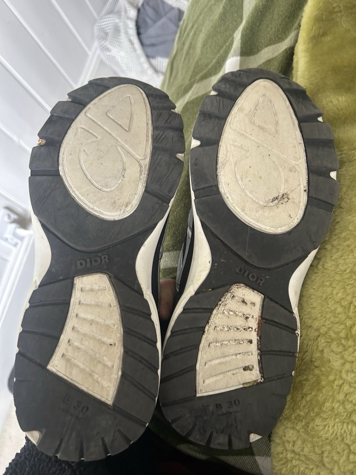 Dior B30 Uk Size 8 Black/White/Grey, Great Condition Worn Twice With Box & Bag image 5