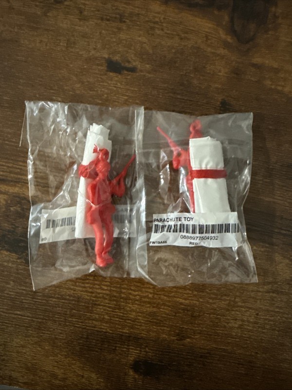 Supreme- FW19- Supreme Promo Parachute Army Man- Red/White- Brand New- 2x