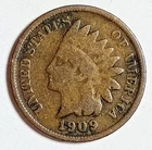 Indian Head Penny Lot of "1"VERY NICE 1909 GOOD OR BETTER° $ FREE SHIPPING $#081