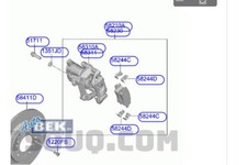 Bremszange rechts hinten Hyundai Tucson IV NX4A, NX4E 58230CZ600 P24902879