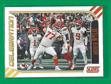 2023 Score - Celebration Andrew Wylie #21 Orange Kansas City Chiefs 