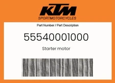 KTM Genuine Starter Motor - 55540001000