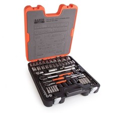 BAHCO S800 1/4" & 1/2" SQUARE DRIVE SPANNER & SOCKET SET 77 PIECES BAHS800
