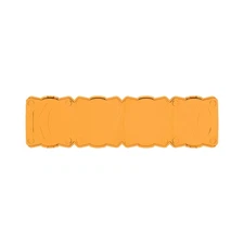 KC HiLiTES for FLEX ERA LED Light Bar 10in. Light Shield - Amber (SHIELD ONLY)