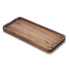 Bathroom Vanity Tray, Acacia Wood Counter Tray, Toilet Tank 11.8" x 5.5" x 0.8"