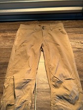 PrAna Fall Muse Pant Women 8 Tan Convertible Hiking Outdoor Pants Trousers