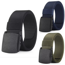 Men Casual Military Tactical Army Adjustable Quick Release Belts Pants Waistband