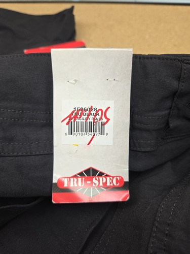 NWT Tru-Spec Mens 24-7 Black Agility Cargo Pants Size 40x34 USMC embroidered (D6 - Picture 7 of 8