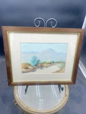William J. Bartko Desert Landscape Watercolor 2 Of 2
