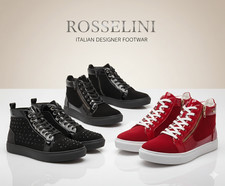 Rossellini Men’s Suede Ankle Boots with Laces and Zipper – Stylish & Versatile