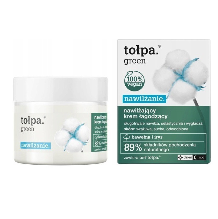 Tolpa Green Moisturizing Soothing Cream For Sensitive Dehydrated Skin 50ml