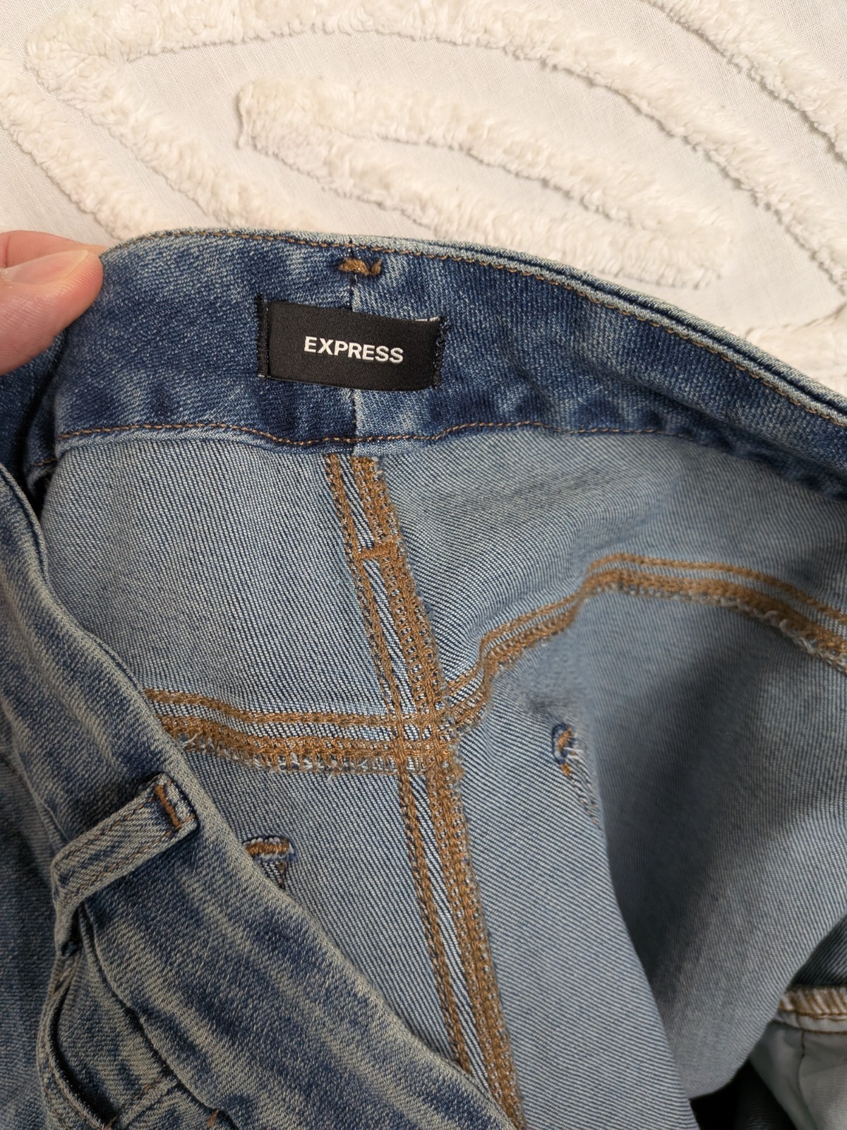 Express Skyscraper Jeans Hyper Stretch Flexx Spli… - image 3