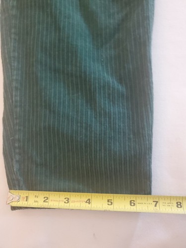 Vtg. Squeeze Jeans Hunter Green Corduroy Overalls Y2K 90'S Kids/Youth Small - Picture 15 of 17