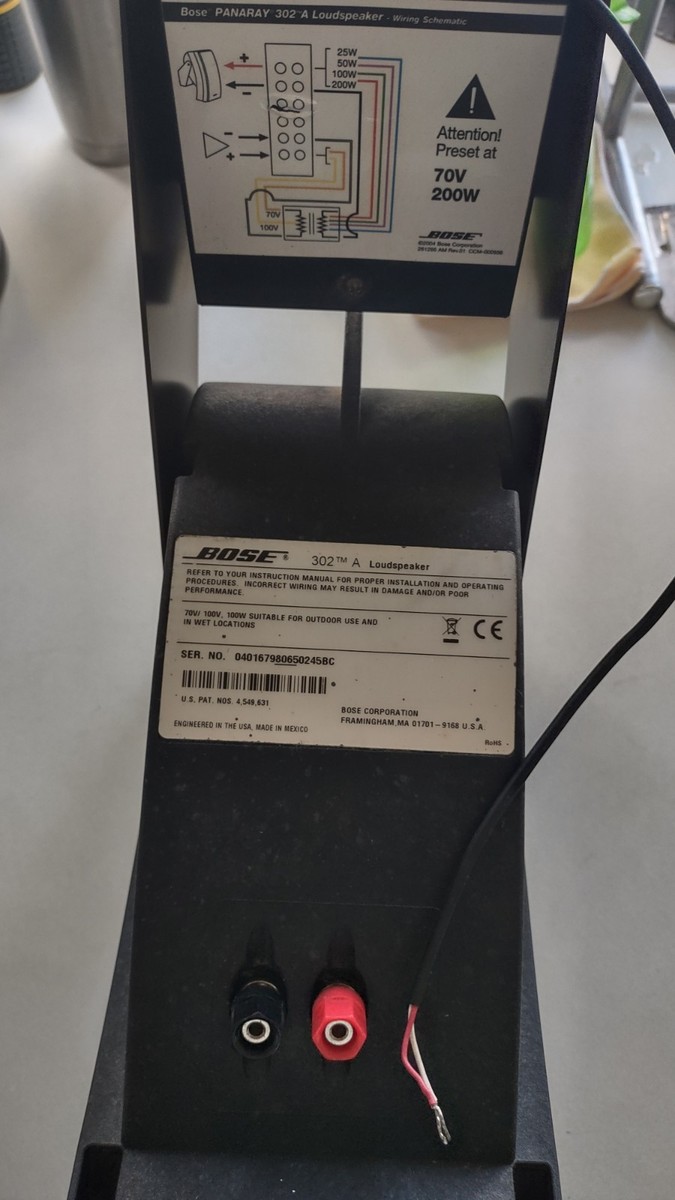 Bose Environmental 302A Loud speakers W/ Brackets Outdoor Speakers