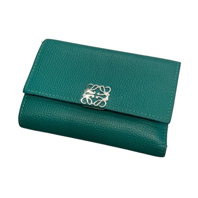 LOEWE Anagram Vertical Wallet Small C821S33X01 Green | eBay