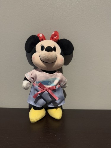 Disney NuiMos Minnie Mouse With Outfit With Wave And A Bow Cute Poseable Plush