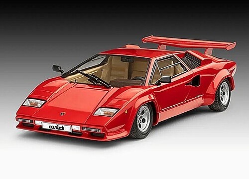 Revell-Germany Lamborghini Countach LP500S - Plastic Model Car Kit