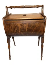 Antique Sewing Box Priscilla Sewing Stand Sewing Cabinet Knitting Box 26x16x13”