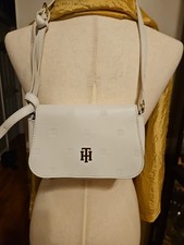 Borsa a tracolla Tommy Hilfiger bianca 9” x 5,5” x 2”