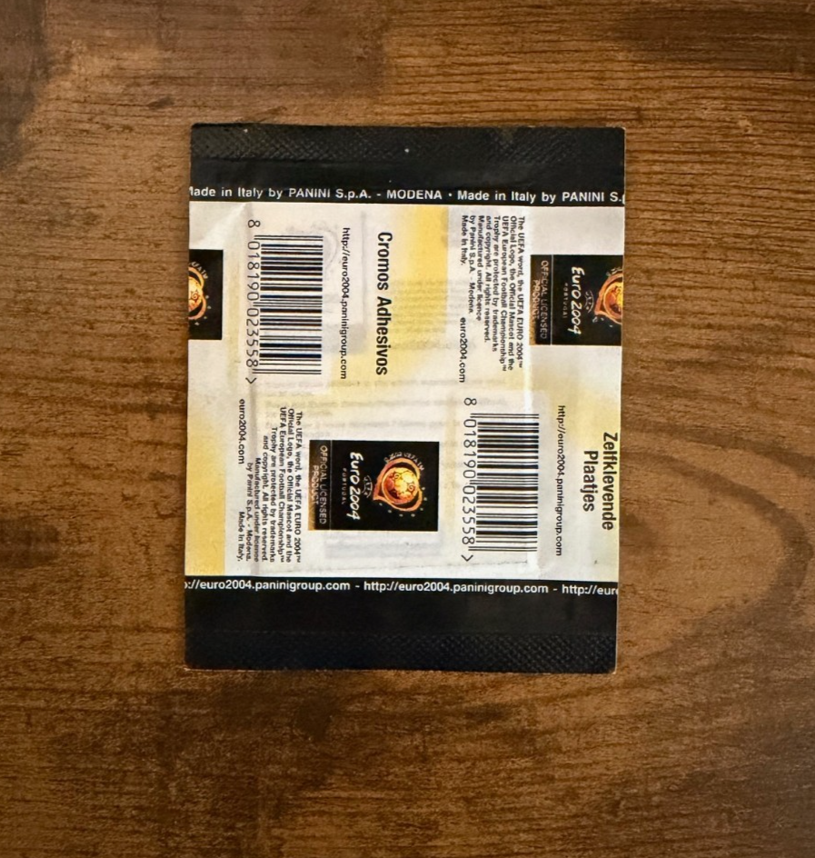 2004 Panini UEFA Euro Portugal Cristiano Ronaldo (1) Sealed Pack