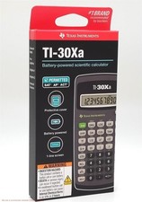 Calcolatrice scientifica Texas Instruments TI-30Xa: approvata per esami SAT e AP