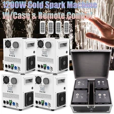 1200W Cold Spark Machine Stage Effect DMX Firework DJ Event Party Wedding w/Case